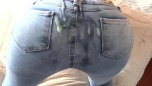 Blonde Latina Milf in Jeans Gets Cumshots in Her Hairy Pussy and Ass