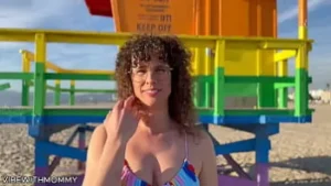 Jewish MILF Has Public Sex with Random Stranger on Beach