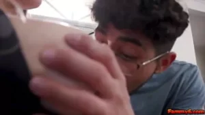 Diego Perez Gets Titty-Fucked by Stepmom Kenzie Taylor in Lingerie