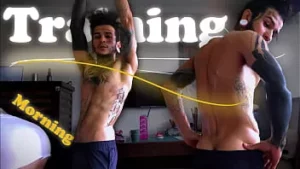 Rotina de treino com minha madrasta tarada